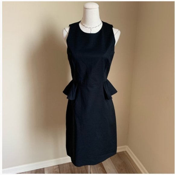 kate spade Dresses & Skirts - Kate Spade Peplum Havana Shift Black Dress 4 nwot